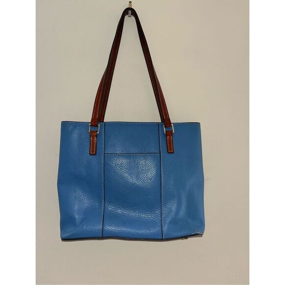 Dooney & Bourke Blue Pebble Grain Small Lexington Leather Tote - Picture 6 of 8